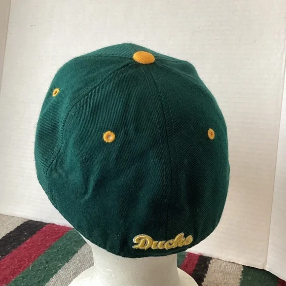 Zephyr Oregon ducks Fitted Hat Size 7 1/8 vintage retro Donald Duck - Picture 3 of 10